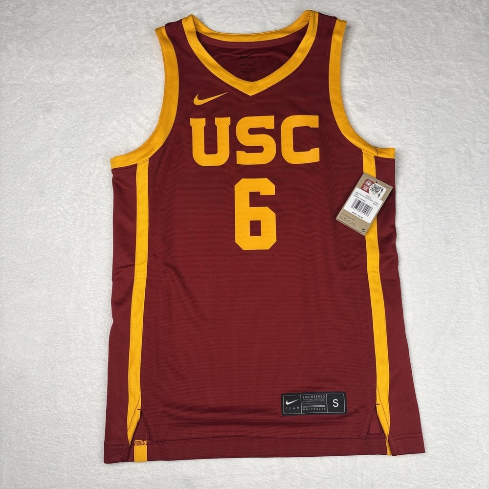 Nike USC Trojans Bronny James Jr #6 Basketball Jersey Size Small NWT